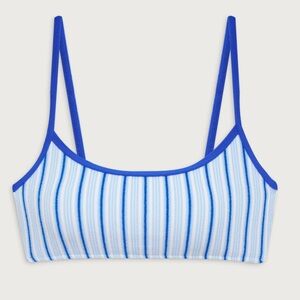 Djerf Avenue x Frankie’s bikinis bay view bralette top seaside stripe